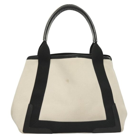 BALENCIAGA Cabas S Tote Bag Canvas White - Picture 3 of 16